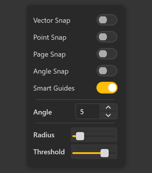The snapping panel